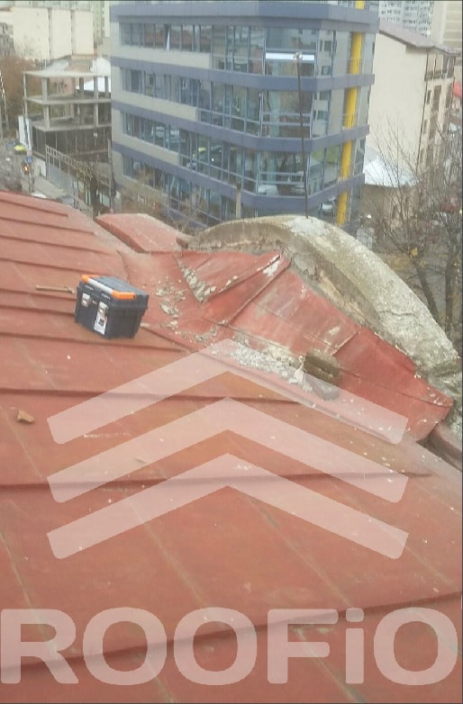 reparare acoperiş tablă zincată