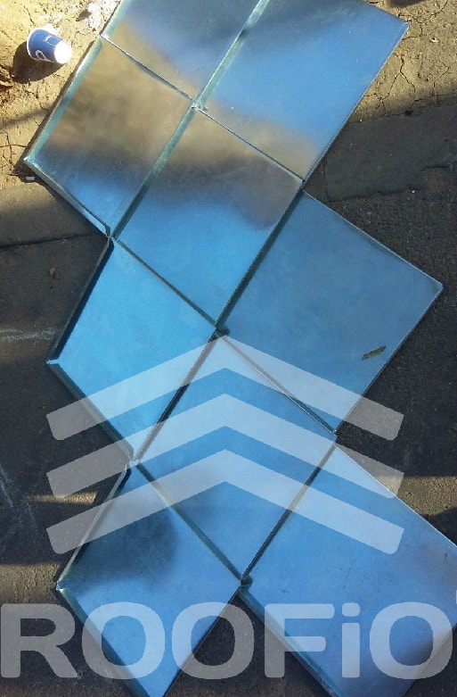 acoperis tip romb lucrat manual