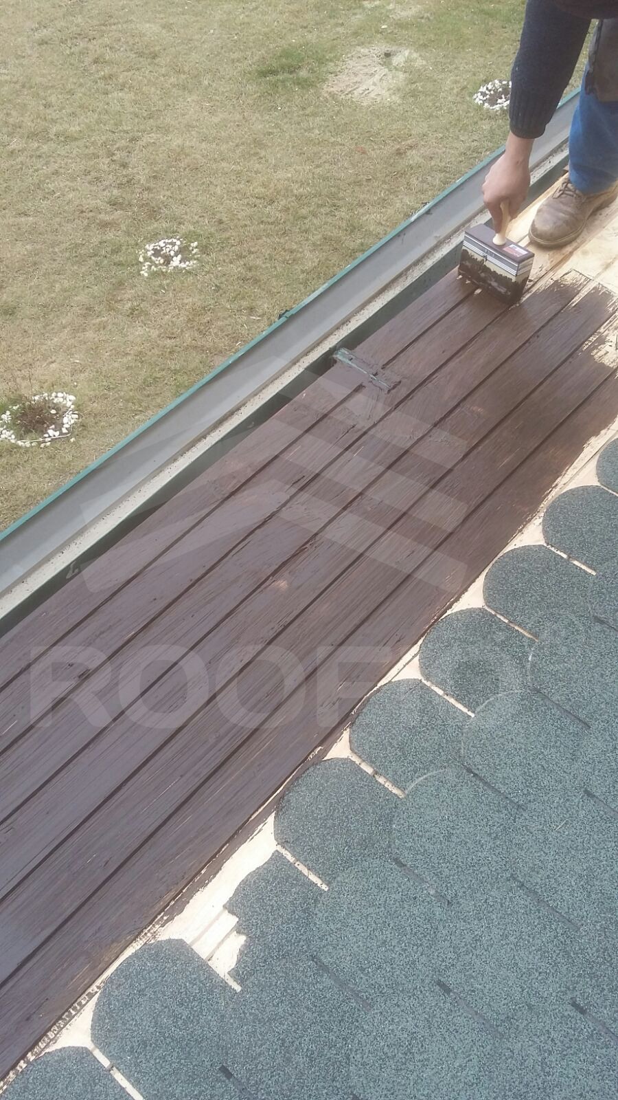 reparatie sindrila bituminoasa si montare sort de jgheab